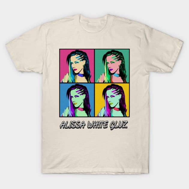 Alissa White Gluz Pop Art Style T-Shirt by ArtGaul